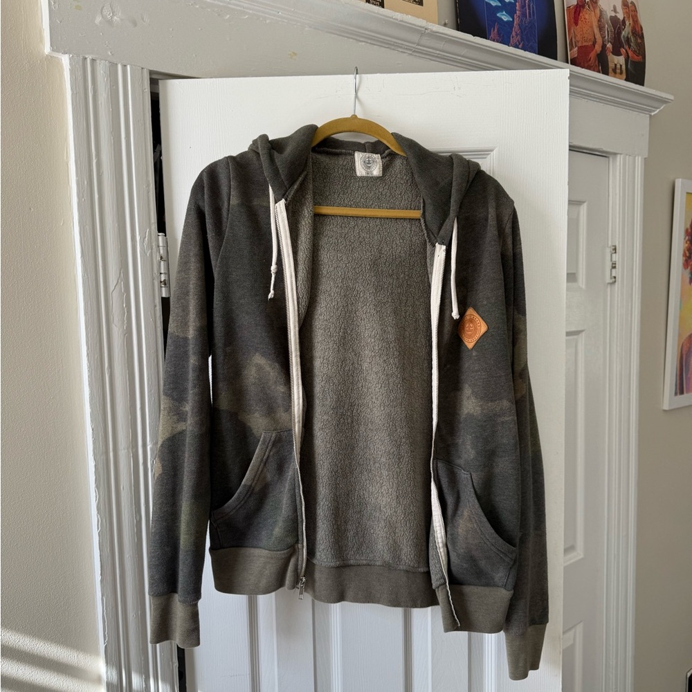 Camo cozy and soft Hoodie zip up